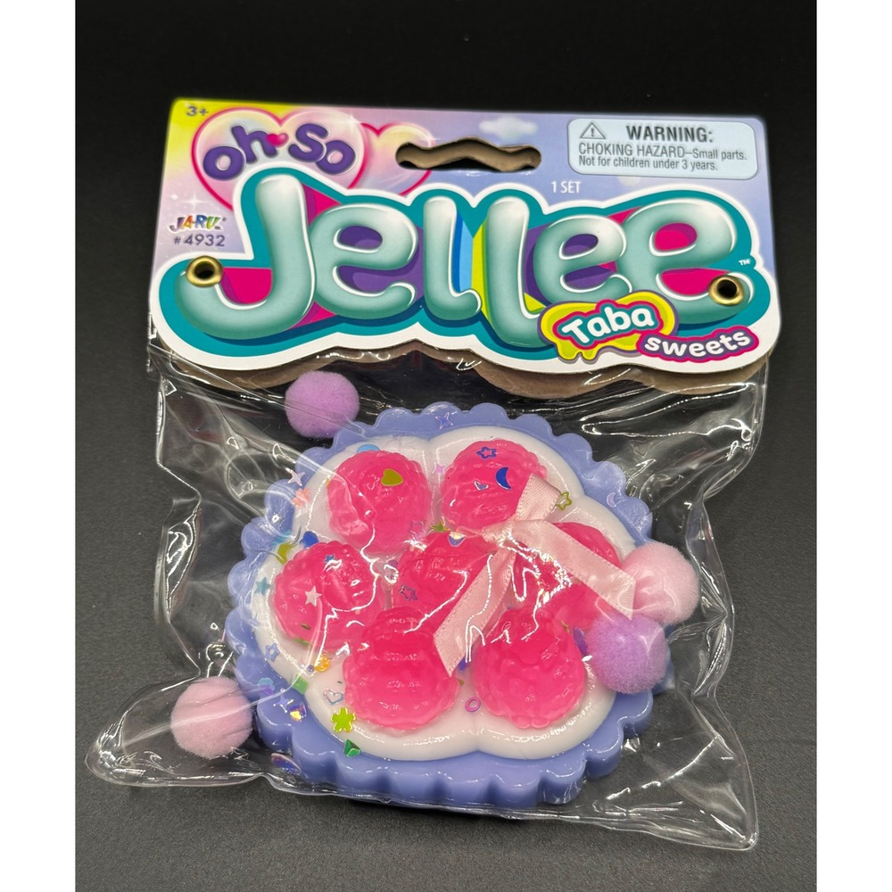 Ja-Ru Oh So Jellee Taba Sweets Squishy Fidget Toy Pink Purple Dessert 4932 NIP